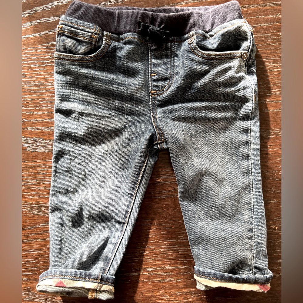 Burberry baby drawstring jeans!